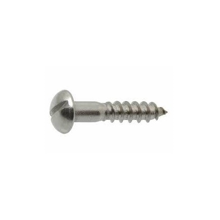 DIN 96 - TORNILLO ROSCA MADERA CABEZA REDONDA RANURADA 3X25 A-2